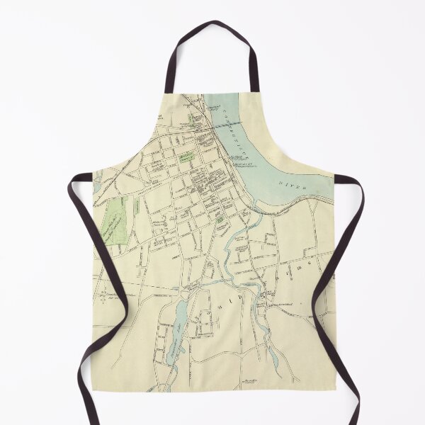 Item preview, Old Middletown CT Map (1893) Vintage Forest City Connecticut Atlas designed and sold by BravuraMedia.