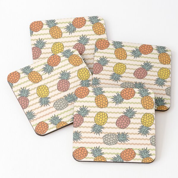 Item preview, Pineapple Fruit Pattern Sunset Colors designed and sold by ViewerEqualsPhoton.