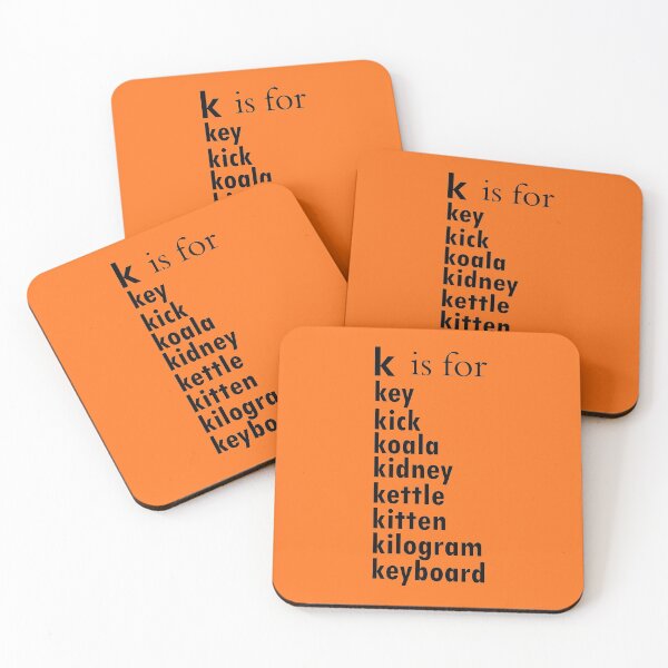 Item preview, The k is for key: Alphabet a-z Words -  Alphabet Words designed and sold by matrixvip.