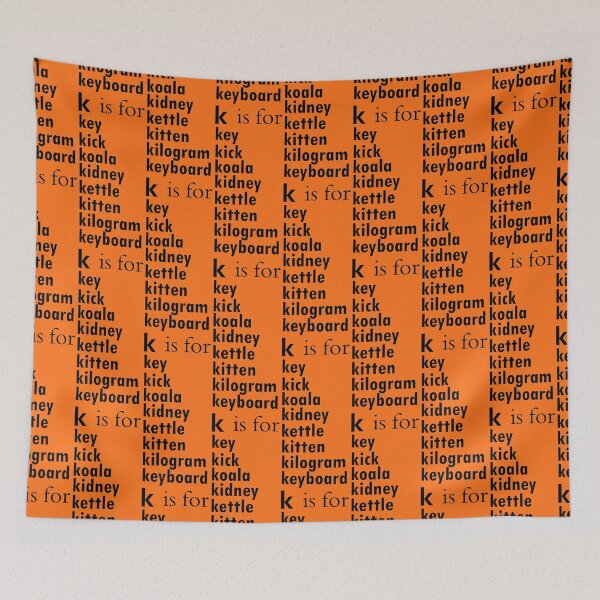 Item preview, The k is for key: Alphabet a-z Words -  Alphabet Words designed and sold by matrixvip.