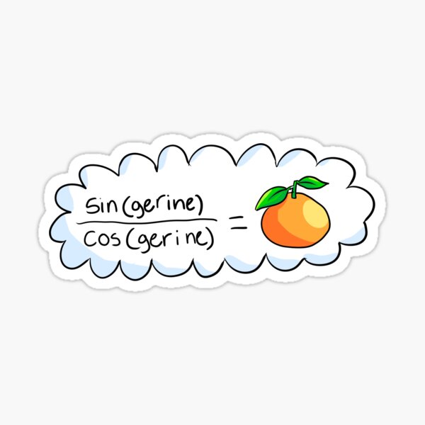 mandarine) Sticker