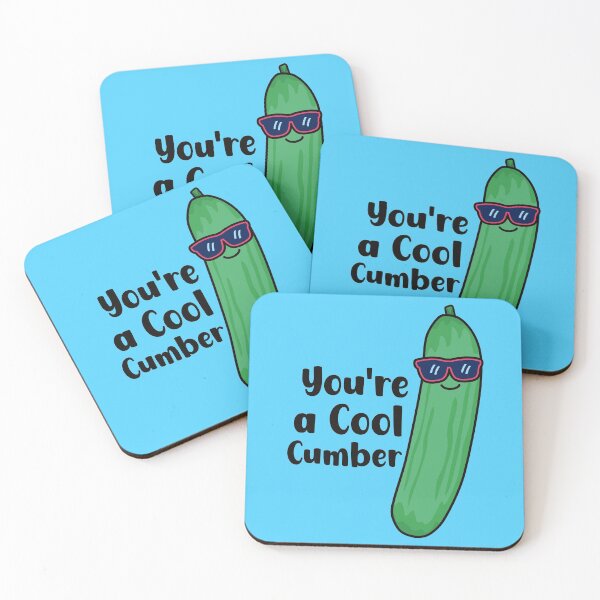 Item preview, You're a Cool Cumber - Funny Cucumber designed and sold by keeleypost.