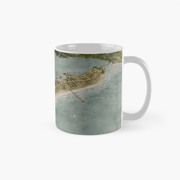 Item preview, Old Mission Beach CA Map (1915) Vintage San Diego California Coastal Neighborhood Atlas designed and sold by BravuraMedia.