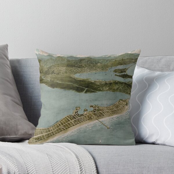 Item preview, Old Mission Beach CA Map (1915) Vintage San Diego California Coastal Neighborhood Atlas designed and sold by BravuraMedia.