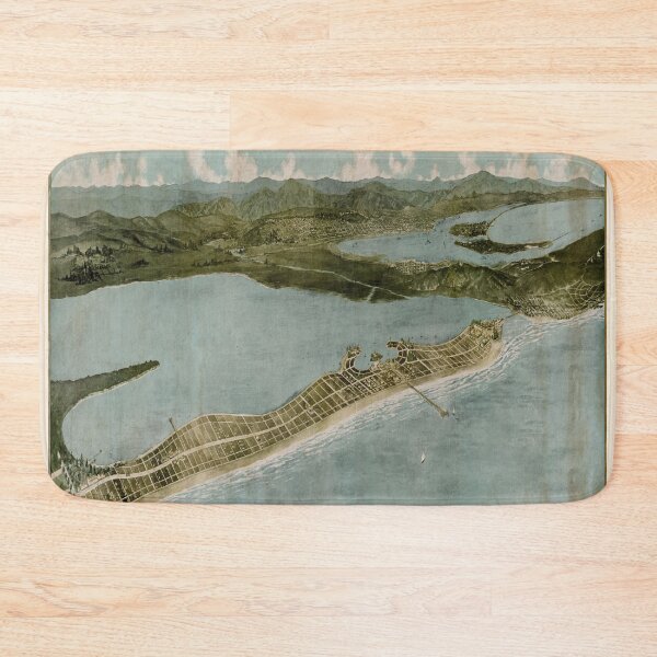 Item preview, Old Mission Beach CA Map (1915) Vintage San Diego California Coastal Neighborhood Atlas designed and sold by BravuraMedia.