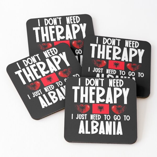 Item preview, Albanian Flag  I Don't Need Therapy I Just Need to Go to Albania. designed and sold by obedtheartist.