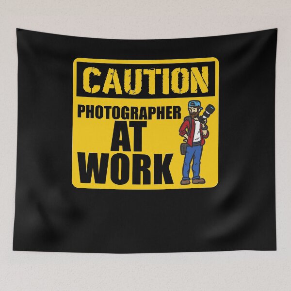 Artikelvorschau, Caution Photographer At Work entworfen und verkauft von Moonpie90.