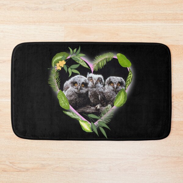 Item preview, Cute Baby Owls In A Leaf Heart Frame Design designed and sold by EarthArtDesigns.