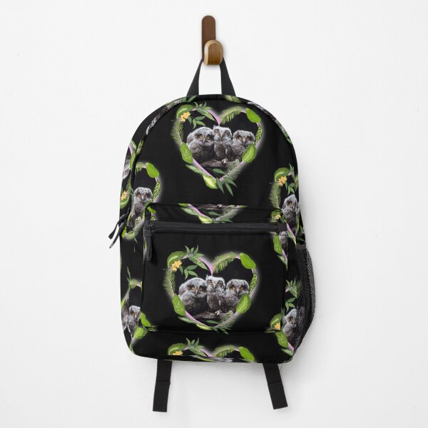 Item preview, Cute Baby Owls In A Leaf Heart Frame Design designed and sold by EarthArtDesigns.