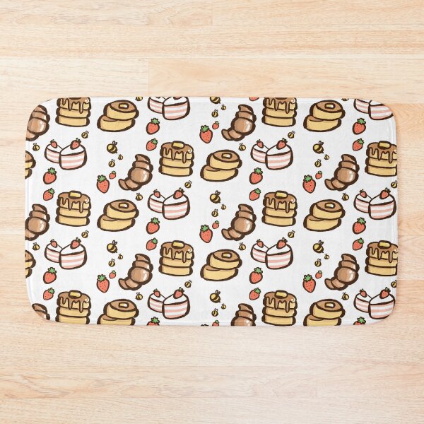 Item preview, Kawaii café bakery food strawberry pancakes designed and sold by GLwithUs.