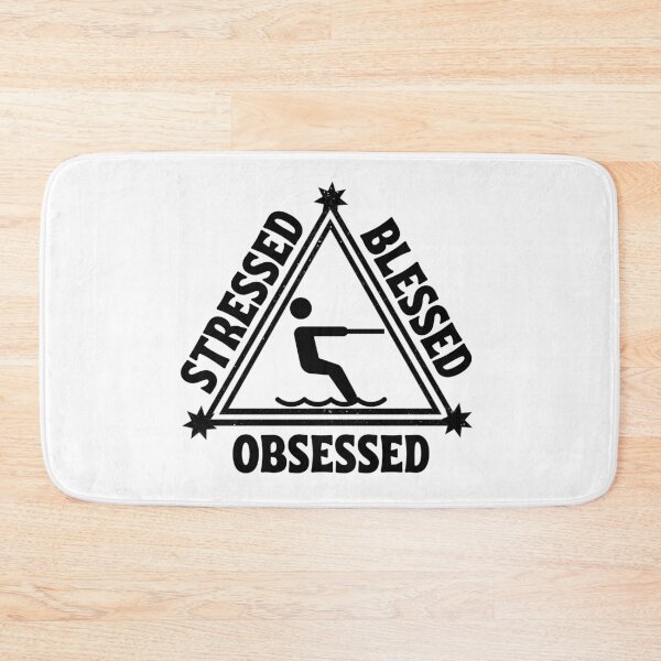 Item preview, Waterskiing: Stressed. Blessed. Obsessed. designed and sold by TheGreenGoat.