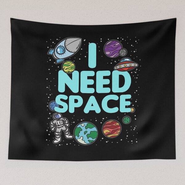 Item preview, I Need Space Funny Kids Solar System designed and sold by Moonpie90.