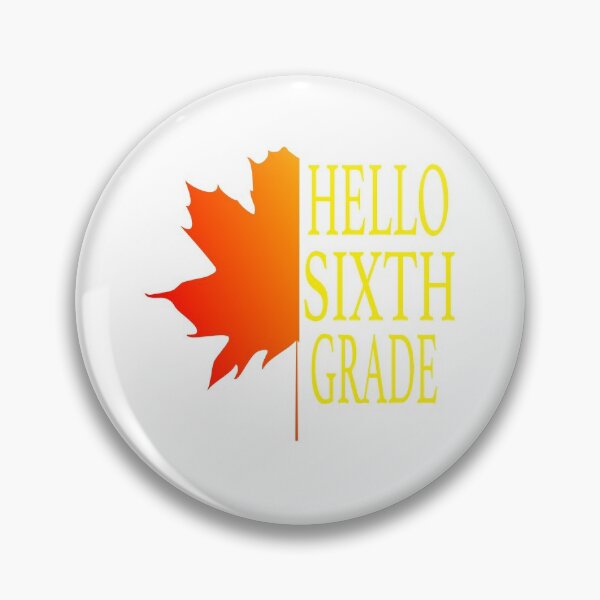 Item preview, HELLO Sixth Grade Leaf Graphic designed and sold by EdwardMonet.