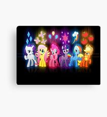 My Little Pony Neon Poster Canvas Print