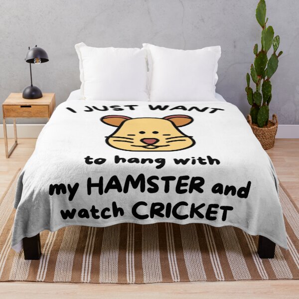 Item preview, I just want to hang with my hamster and watch cricket designed and sold by TheGreenGoat.