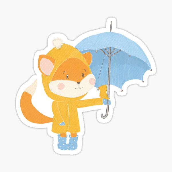 Fuchs-Regentage Sticker