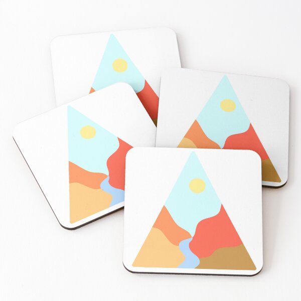 Item preview, Triangle landscape designed and sold by MarbleStickerco.