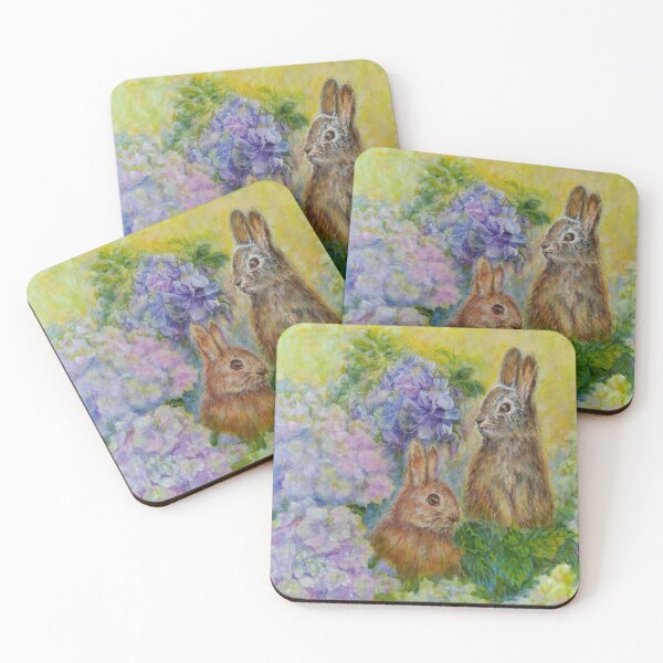 Item preview, Rabbits at play in the Garden designed and sold by Marianne Fadden.