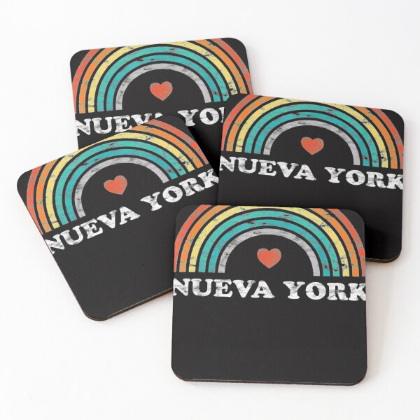 Item preview, Nueva York Retro Rainbow Heart designed and sold by sluggish64.