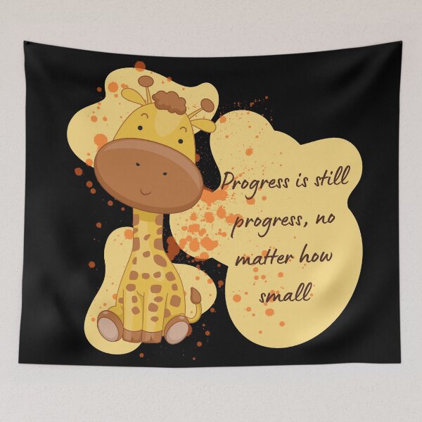 Item preview, Baby Giraffe Be the best version of you designed and sold by Imakeyouhappy.