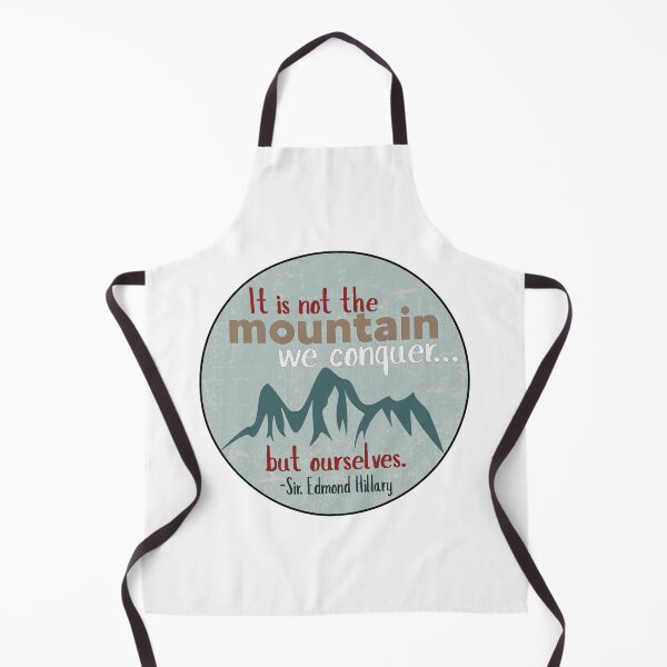 Item preview, Edmund Hillary Inspirational Quote designed and sold by PeakButtons.