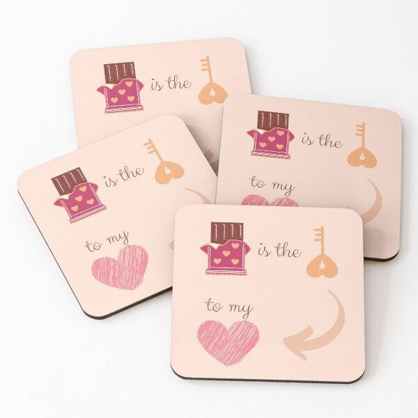 Item preview, Chocolate is the key to my heart. designed and sold by DesignedForLove.
