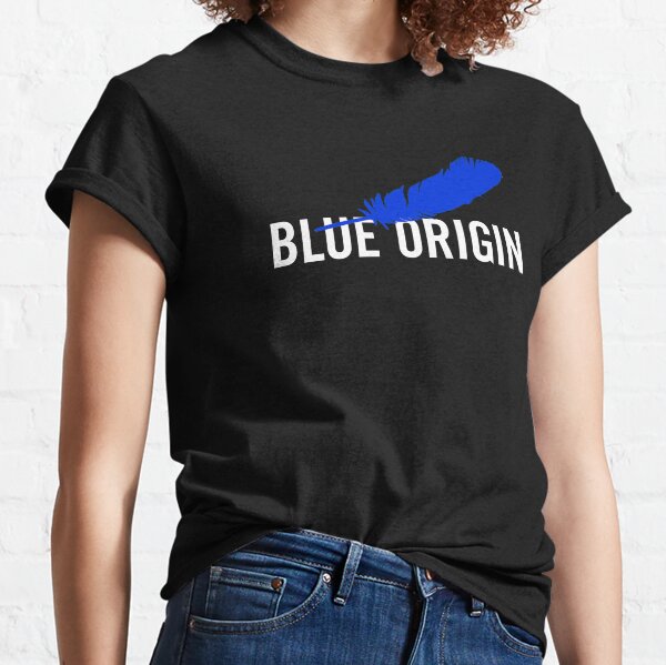 Blue Origin Logo - Blue & White Classic T-Shirt