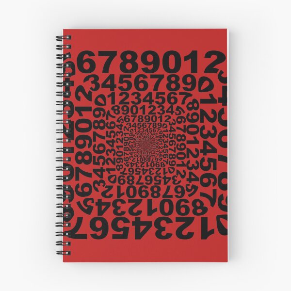 Item preview, Zoomed in Circle of numbers on red background designed and sold by Valdilana.
