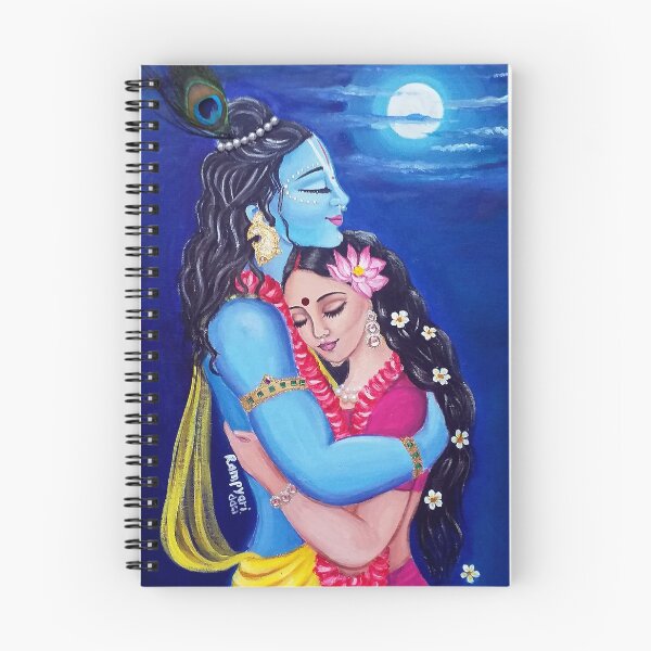 Item preview, Divine Embrace  Radha Krishna  designed and sold by Rampyari.
