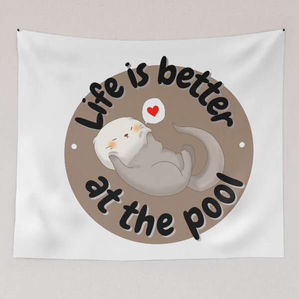 Item preview, Life is better at the pool- otter designed and sold by Faq-Qaf.