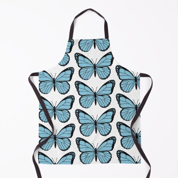 Item preview, Single Blue Butterfly Design on a Black Background designed and sold by Ellora Roy.