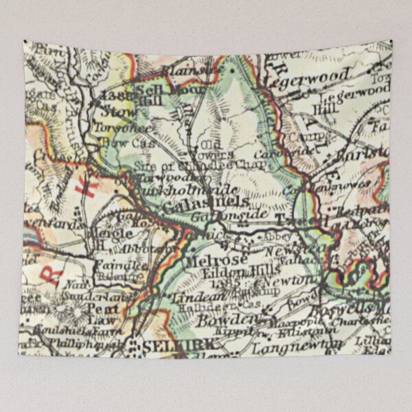 Artikelvorschau, GALASHIELS & Umgebungskarte 1899 entworfen und verkauft von yourscotland.