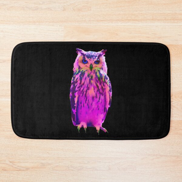 Item preview, Cute Watercolor Purple Watcher Owl Standing  designed and sold by kmcs.