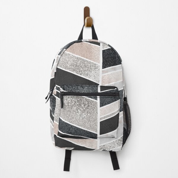 Item preview, Shimmering Chevron Pattern - white pearl marble, silver and black designed and sold by cadinera.