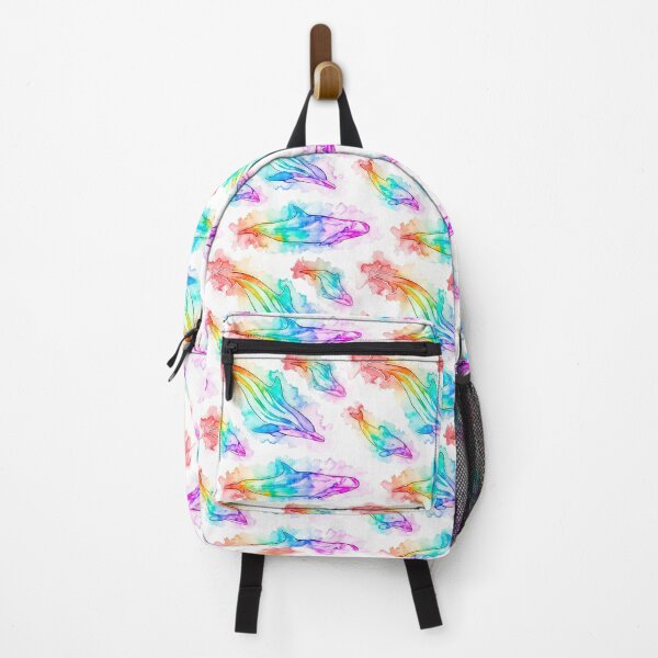 Artikelvorschau, Regenbogen wiederholende Delfine entworfen und verkauft von Moana Matron Designs.