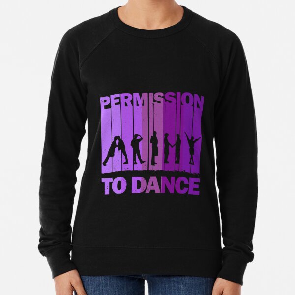 Permission To Dance - Army Silhouette  Lightweight Sweatshirt