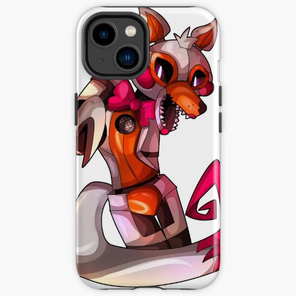 Lolbit caso de telefone para iphone 14 pro max 13 12 mini 11 xr 7 8 plus  capa de pele de fibra lolbit fnaf cinco noites na irmã