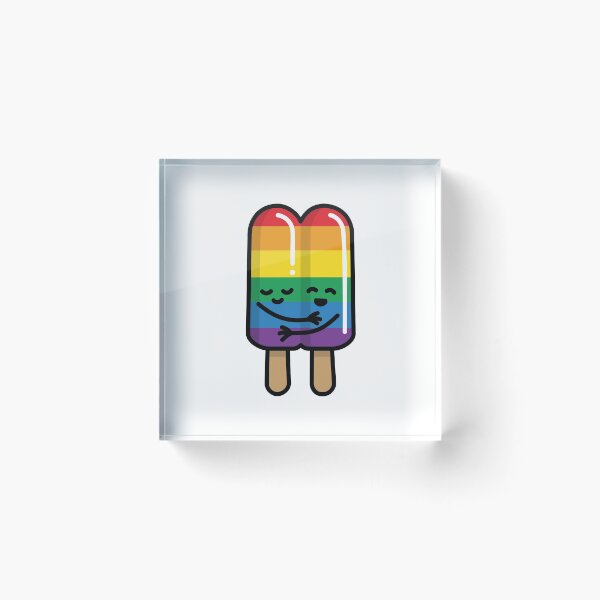 Item preview, Gay marriage popsicle Rainbow flag LGBT acceptance designed and sold by LaundryFactory.