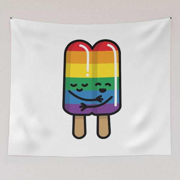 Item preview, Gay marriage popsicle Rainbow flag LGBT acceptance designed and sold by LaundryFactory.