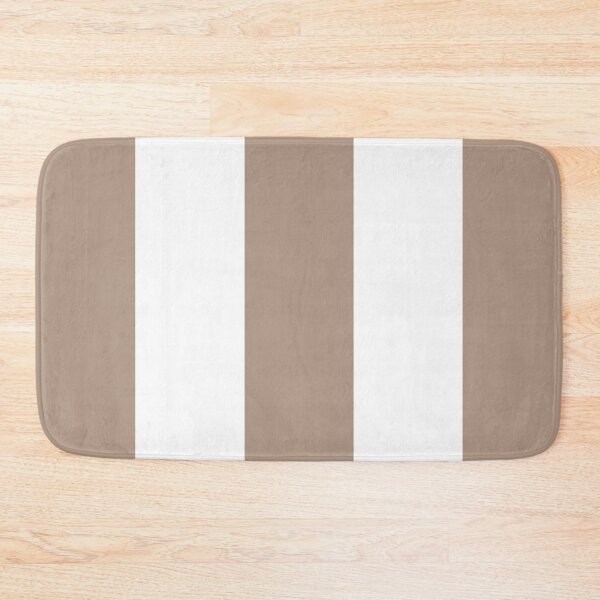 Item preview, Large TAUPE and WHITE Vertical STRIPES designed and sold by RachelMacht.