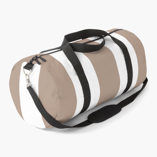 Item preview, Large TAUPE and WHITE Vertical STRIPES designed and sold by RachelMacht.