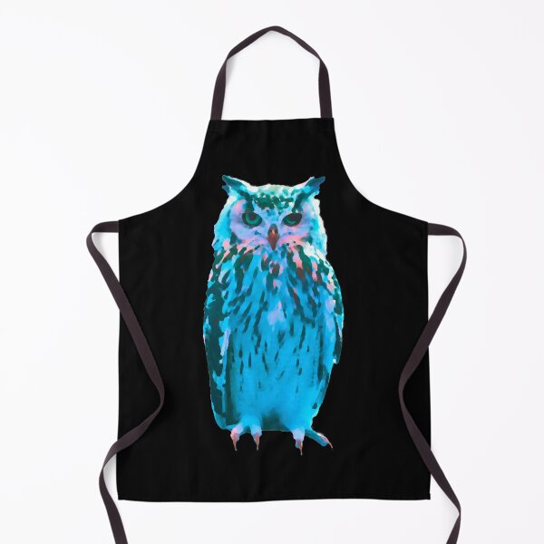 Item preview, Cute Watercolor Blue Watcher Owl Standing  designed and sold by kmcs.