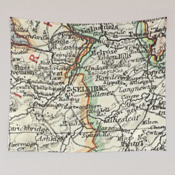 Item preview, SELKIRK & surrounding area map 1899 designed and sold by yourscotland.