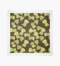 Birch leaves brown background Scarf