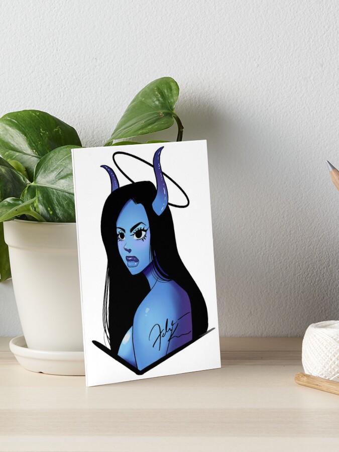 Devil Girl PaperTowel Holder Blue tail — SPEEDCULT