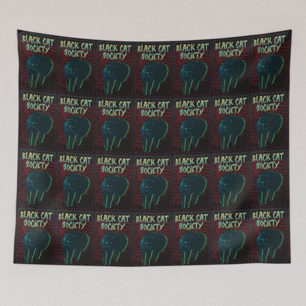 Item preview, "Black Cat Society" 90s Gothic Inspired Halloween Horror Graphic  designed and sold by goon-squad.