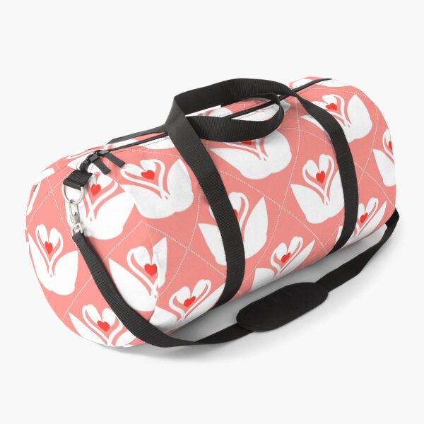 Item preview, Swans in diamond polka dots pattern designed and sold by JAWSCreatives.
