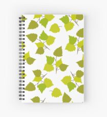 Birch leaves Spiral Notebook