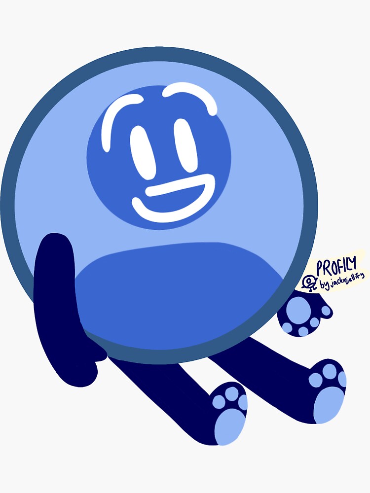 Profily bfb plush design Sticker for Sale by qorny