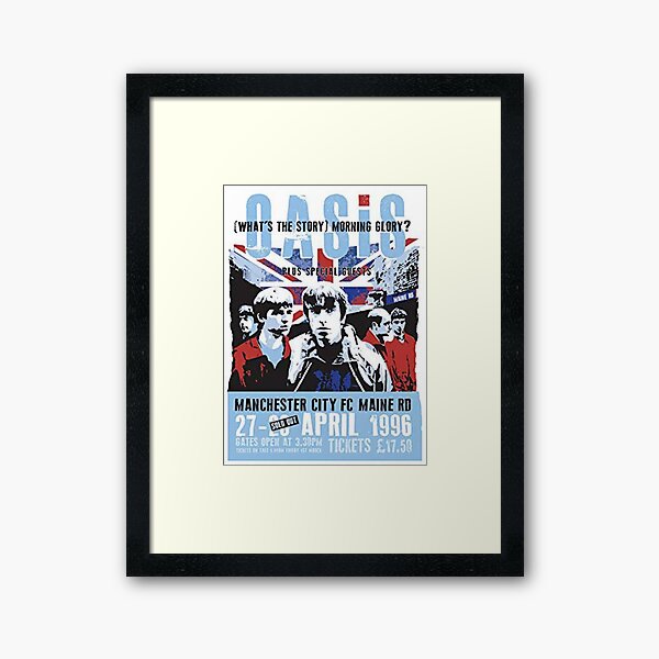 Liam gaIlagher Poster Framed Art Print